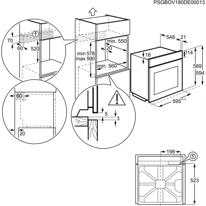 Cepeškrāsns Electrolux EOD6C77WZ