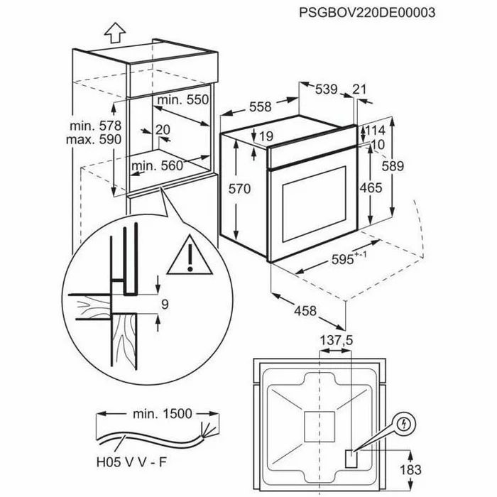 Cepeškrāsnis Electrolux EOH4P56BX