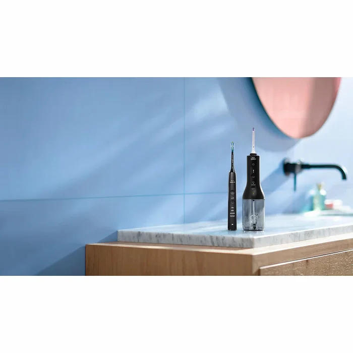 Elektriskās zobu birstes Philips Sonicare Cordless Power Flosser DiamondClean 9000 HX3886/43