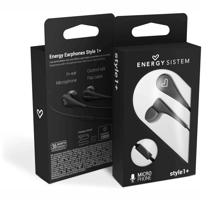 Austiņas Energy Sistem Earphones Style 1 In ear Black