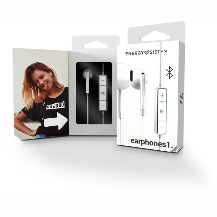 Austiņas Energy Sistem Earphones 1 Bluetooth White