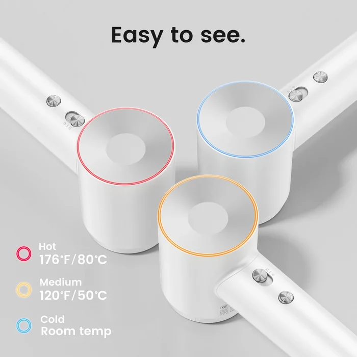 Fēns Laifen Swift Special High Speed Hair Dryer (3 Nozzles) Pearl White