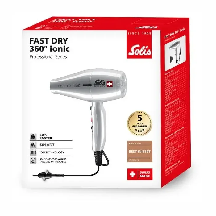 Fēns Solis Fast Dry 360° Ionic Silver