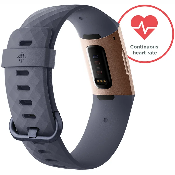 Fitnesa aproce Fitnesa aproce Fitbit Charge 3 Rose Gold/Blue Gray