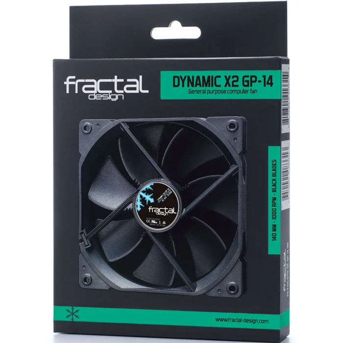 Datora dzesētājs Fractal Design Dynamic X2 GP-14 FD-FAN-DYN-X2-GP14-BK