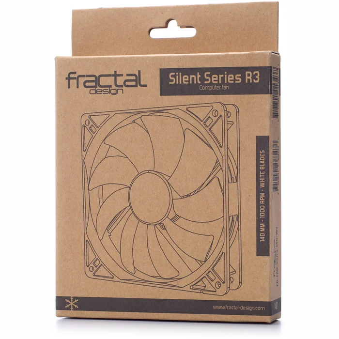 Datora dzesētājs Fractal Design Silent Series R3 140 mm FD-FAN-SSR3-140-WT