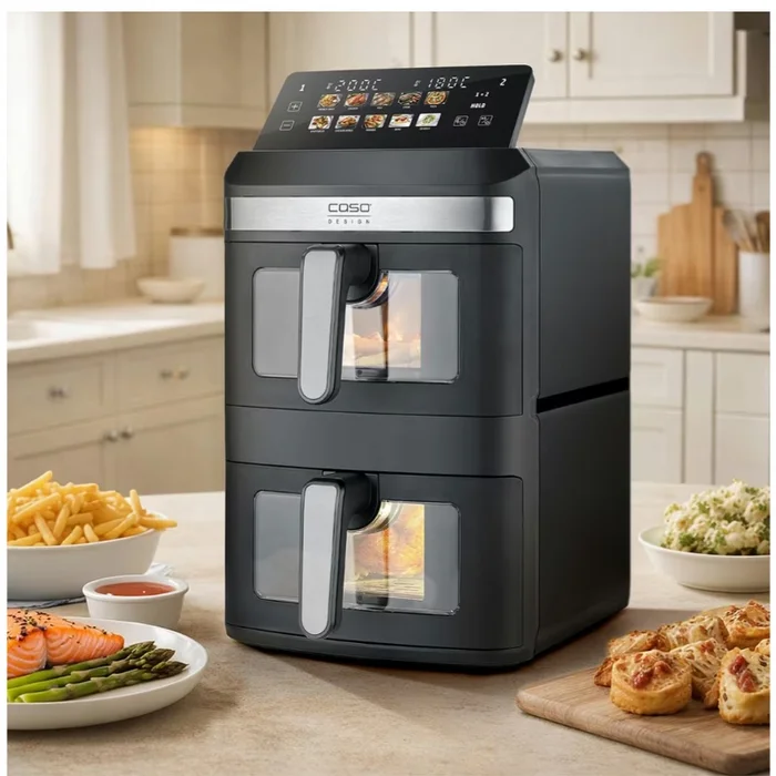 Caso AirFry DuoTower Black 03189