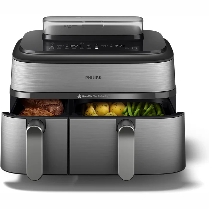 Philips Dual Basket Airfryer with Steam NA555/00
