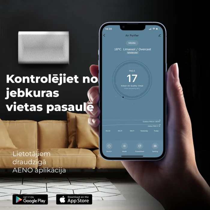 Gaisa attīrītājs Aeno AAP0002S