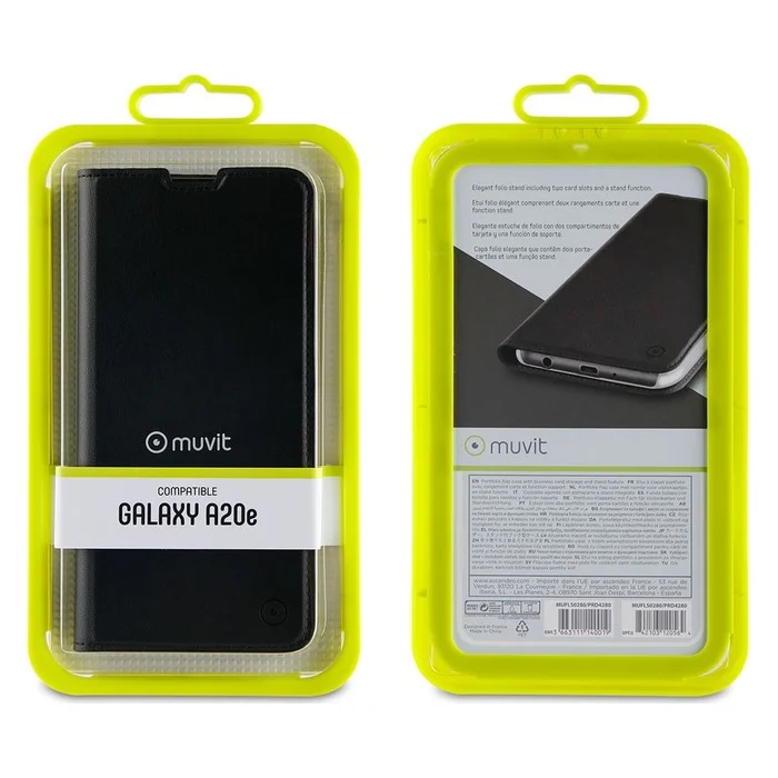 Mobilā telefona maciņš Samsung Galaxy A20e Folio Black