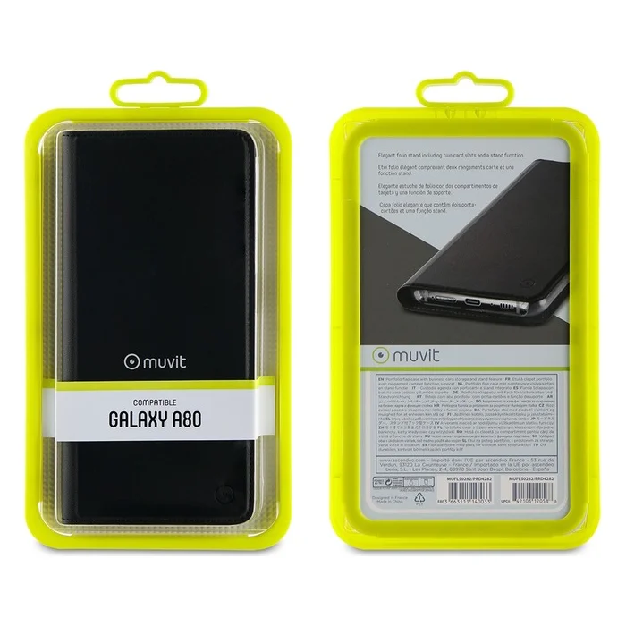 Mobilā telefona maciņš Samsung Galaxy A80 Folio Black