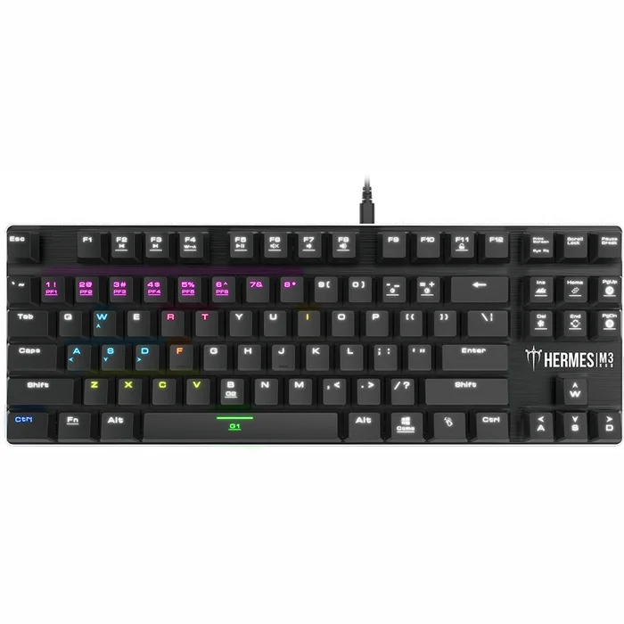 Klaviatūra Klaviatūra Gamdias Hermes M3 RGB Mechanical Gaming Keyboard US Black