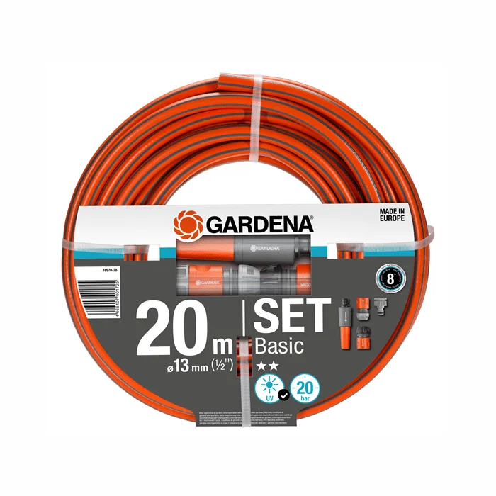 Gardena Basic šļūteņes komplekts 13mm (1/2") 20m