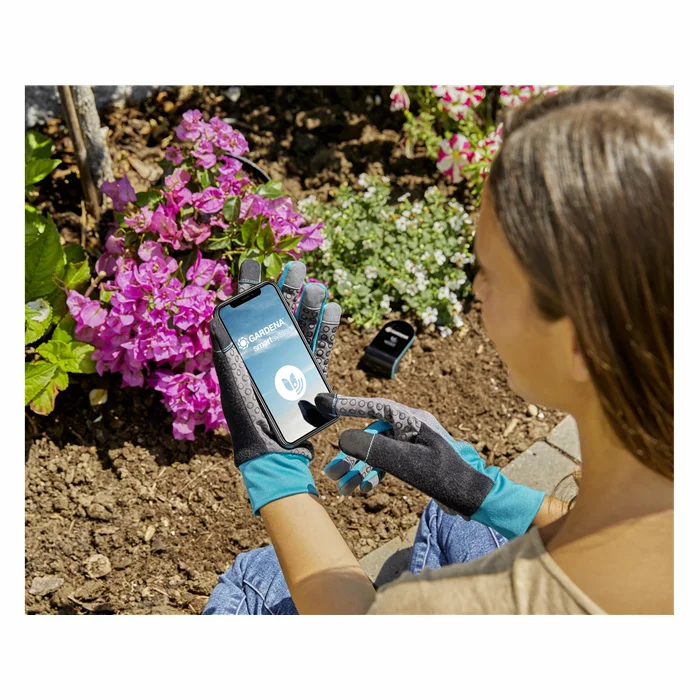 Gardena Smart sensors Mēra augsnes mitrumu un zemes temperatūru (Lai pilnībā kontrolētu automātisko laistīšanu)