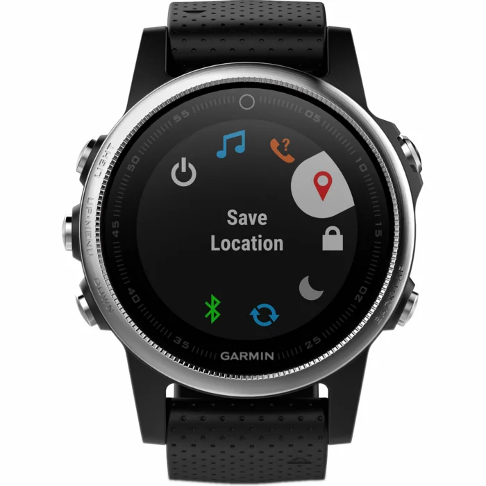 Viedpulkstenis Garmin Fenix 5S Silver with Black Band