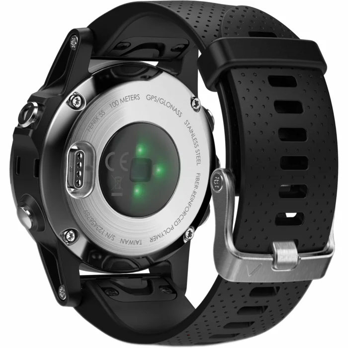 Viedpulkstenis Garmin Fenix 5S Silver with Black Band