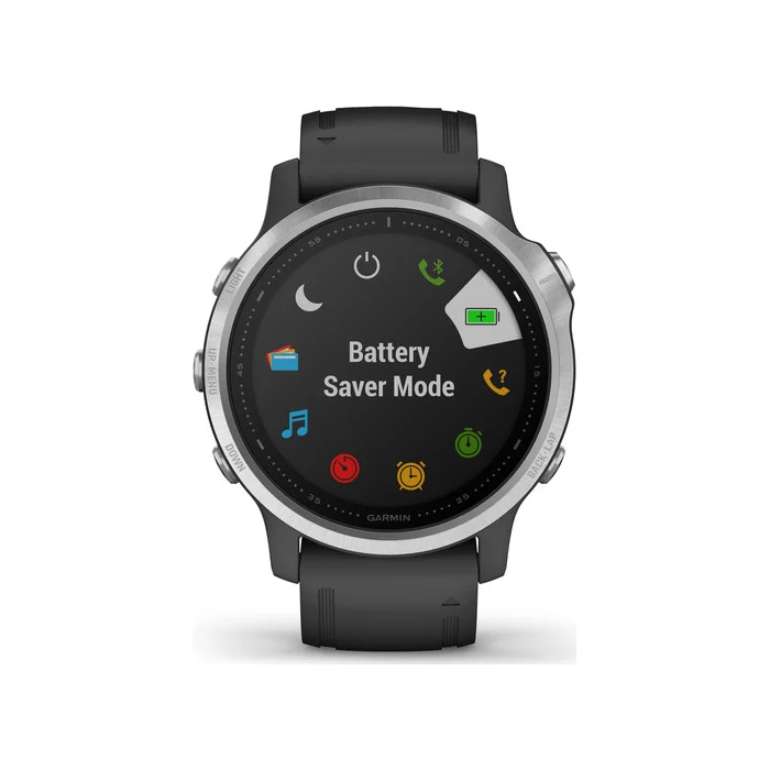 Viedpulksteņi Garmin Fenix 6S Silver with black band
