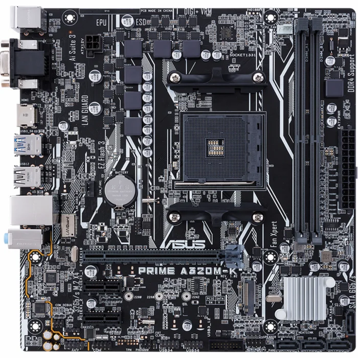 Mātesplates Asus Prime AMD A320 90MB0TV0-M0EAYC