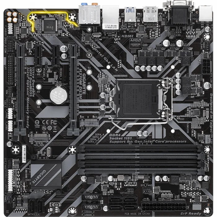 Mātesplates Gigabyte H370M DS3H