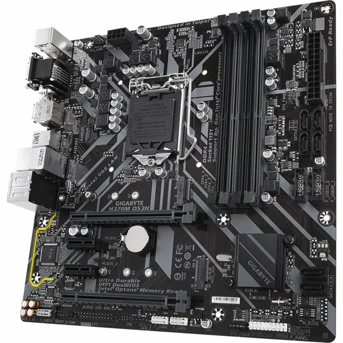 Mātesplates Gigabyte H370M DS3H