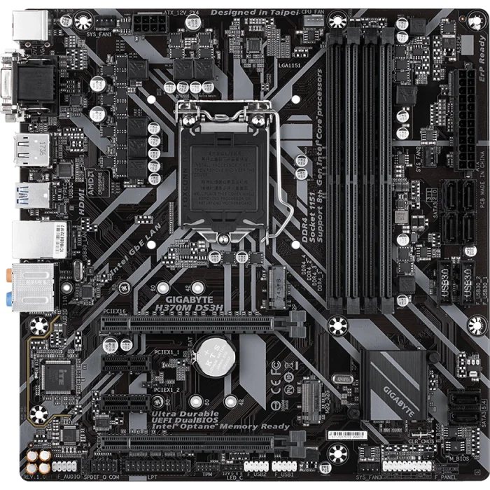 Mātesplates Gigabyte H370M DS3H