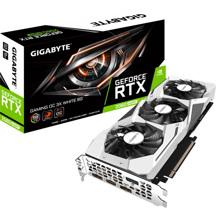 Videokarte Gigabyte GeForce RTX 2060 Super Gaming OC 3X White 8GB
