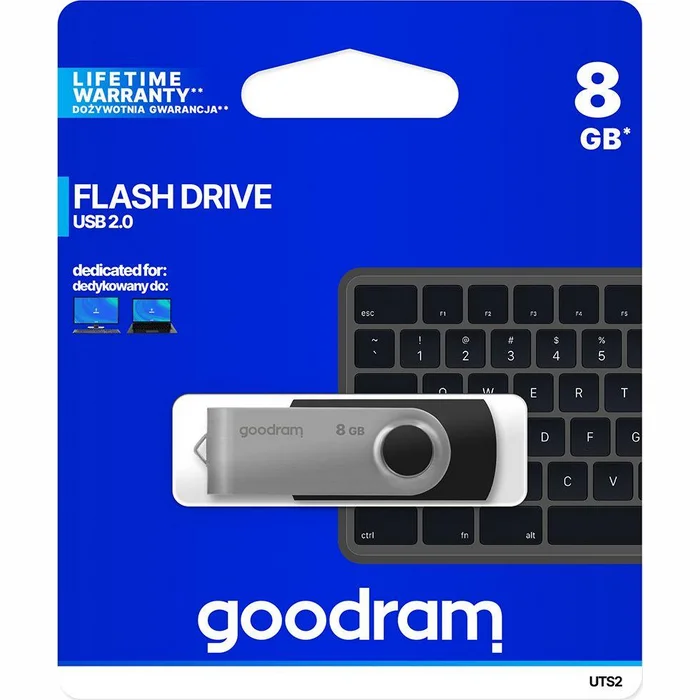 USB zibatmiņa Goodram UTS2 8GB Black