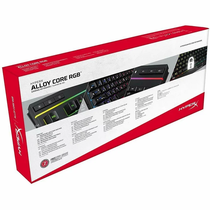 Klaviatūra Klaviatūra HyperX Alloy Core RGB Membrane Gaming Keyboard