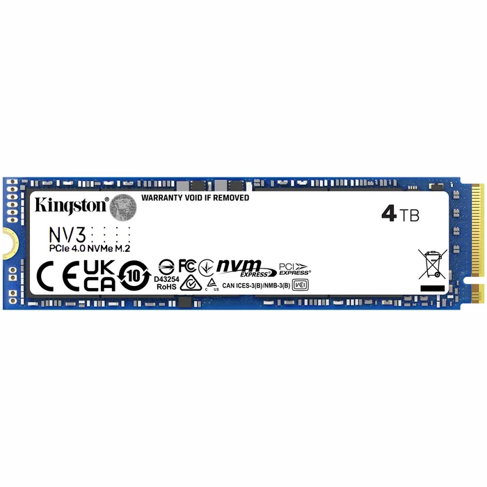 Iekšējais cietais disks Kingston NV3 PCIe 4.0 NVMe SSD 4TB