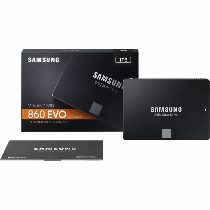 Iekšējais cietais disks Samsung 860 EVO SATA III 2.5" SSD 1TB