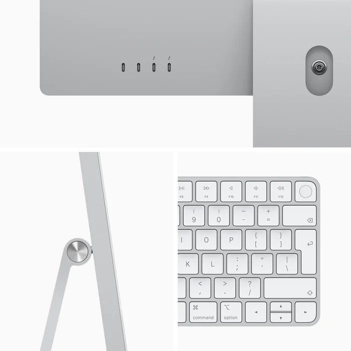 Stacionārais dators Apple iMac 24-inch M1 chip with 8‑core CPU and 8‑core GPU 512GB - Silver INT