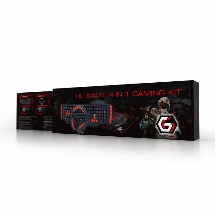 Klaviatūra Gembird GGS-UMG4-02 Ultimate 4-in-1 Gaming kit ENG