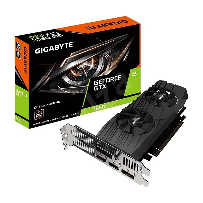 Videokarte Gigabyte GeForce GTX 1650 D6 OC Low Profile 4G GV-N1656OC-4GL