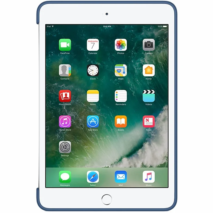 Somas un apvalki planšetdatoriem iPad mini 4 Silicone Case - Midnight Ocean Blue