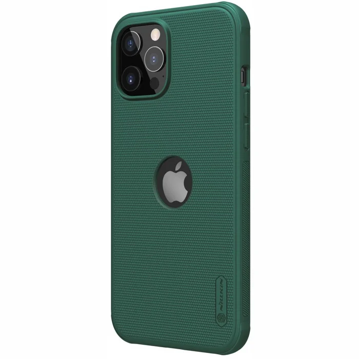 Apple iPhone 12/12 Pro Super Frosted Shield Pro (With LOGO cutout) by Nillkin Deep Green