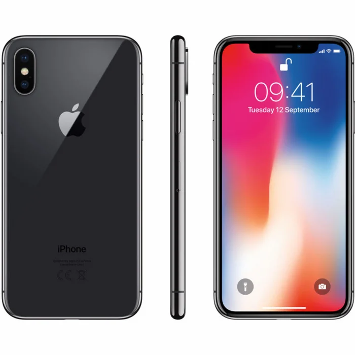 Mobilie telefoni un viedtālruņi iPhone X 256GB Space Grey [Mazlietots]
