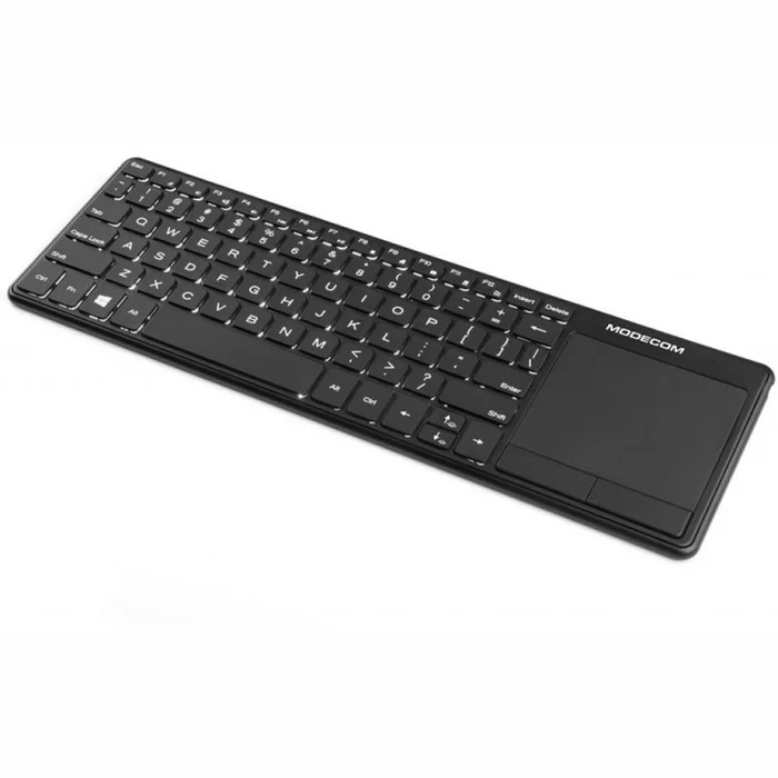 Klaviatūra Klaviatūras Modecom TPK2 Voyager Wireless Slim Keyboard Black