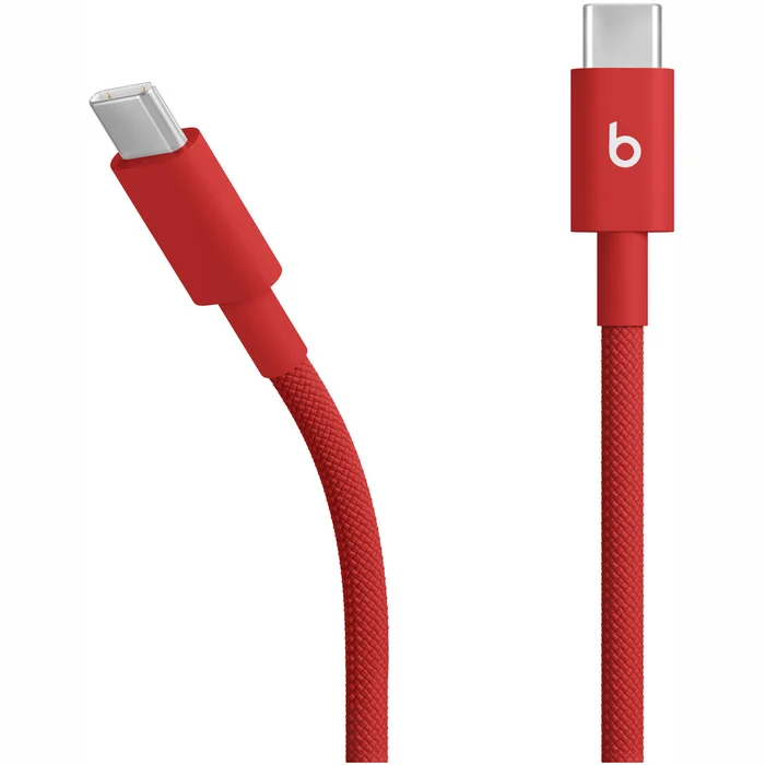 Lādētāji, kabeļi un adapteri Beats USB-C to USB-C Woven Cable (1.5 m) - Rapid Red