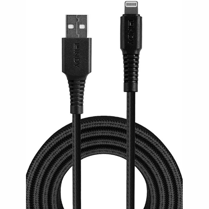 Lindy USB-A to Lightning 2m Black