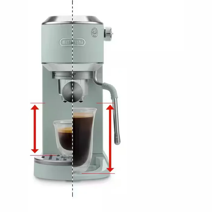 DeLonghi Dedica Duo with Advanced Milk Steam Wand & Cold Brew Option - Green EC890.GR