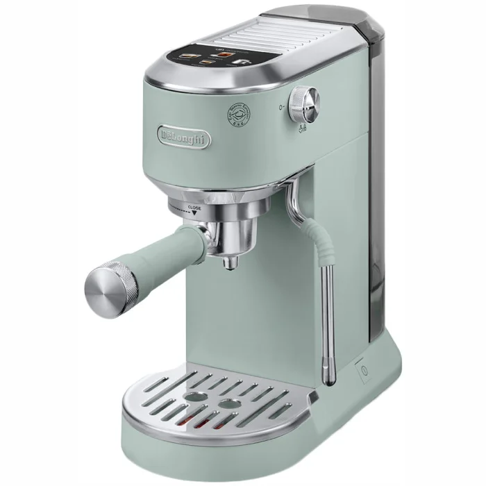 DeLonghi Dedica Duo with Advanced Milk Steam Wand & Cold Brew Option - Green EC890.GR