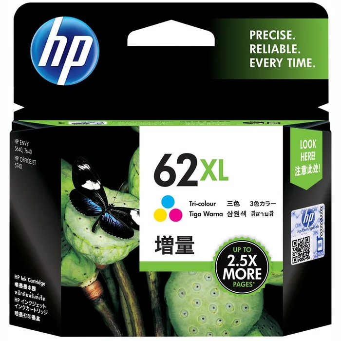 Printeru izejmateriāli HP 62XL C2P07AE#UUS Color