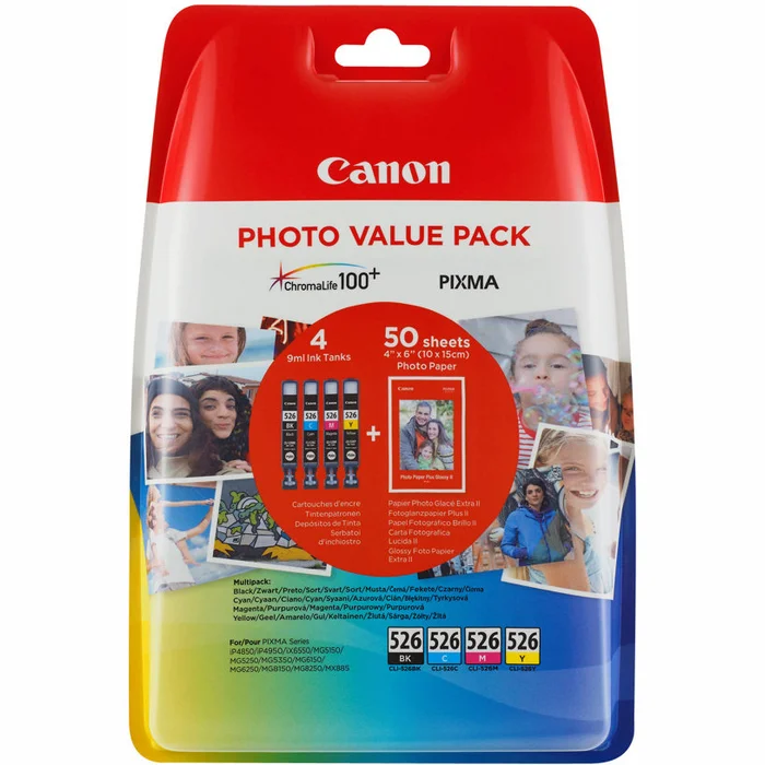 Canon CLI-526 C/M/Y Photo Value Pack