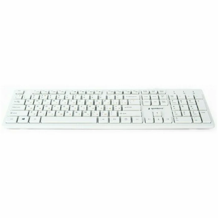 Klaviatūra Klaviatūra Gembird KB-MCH-03 Multimedia Keyboard RUS White