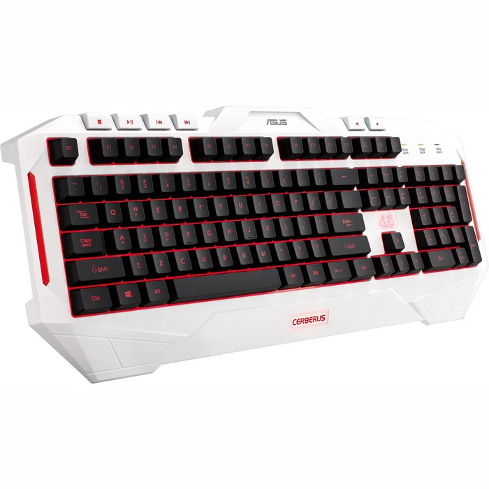 Klaviatūras Asus Cerberus Arctic Gaming Keyboard ENG/RUS