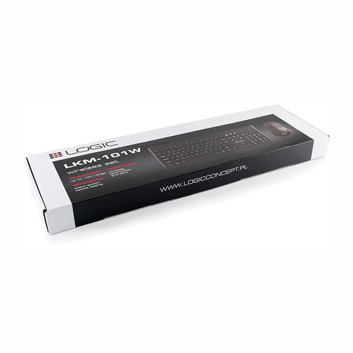 Klaviatūra Klaviatūra Logic LKM-101W Wireless Set Black