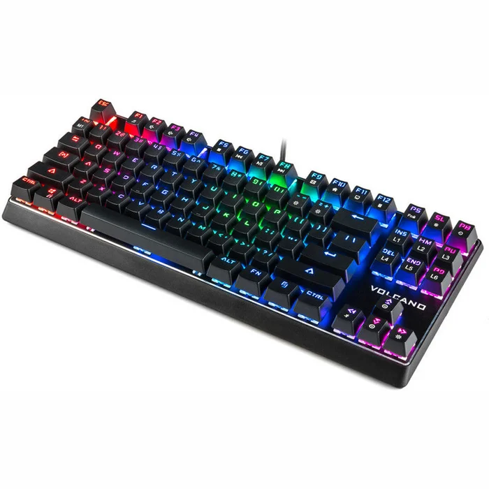 Klaviatūras Modecom Volcano Lanparty RGB Gaming Keyboard ENG