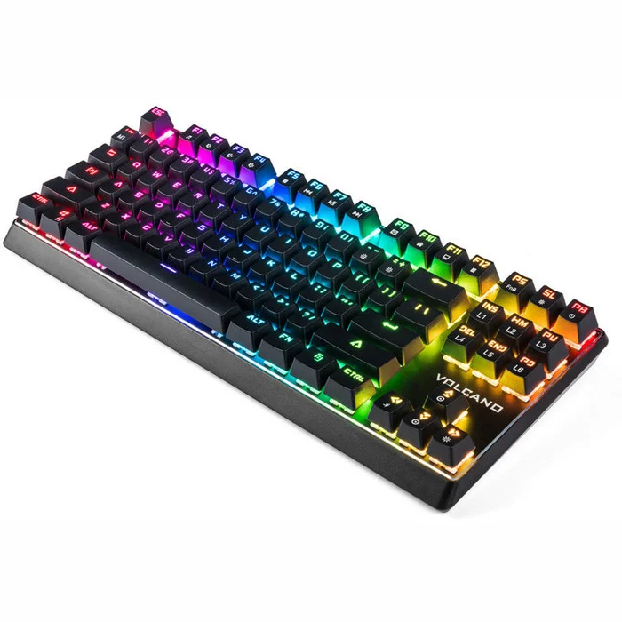 Klaviatūras Modecom Volcano Lanparty RGB Gaming Keyboard ENG