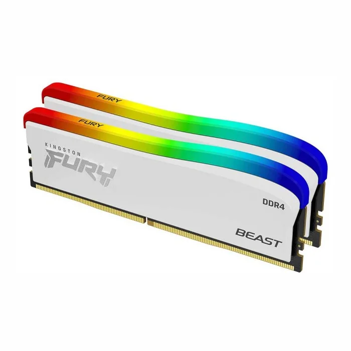 Operatīvā atmiņa (RAM) Kingston Fury Beast White RGB 16GB 3200MHz DDR4 KF432C16BWAK2/16