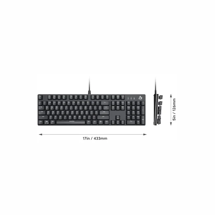 Klaviatūra Aukey KMG12 Black